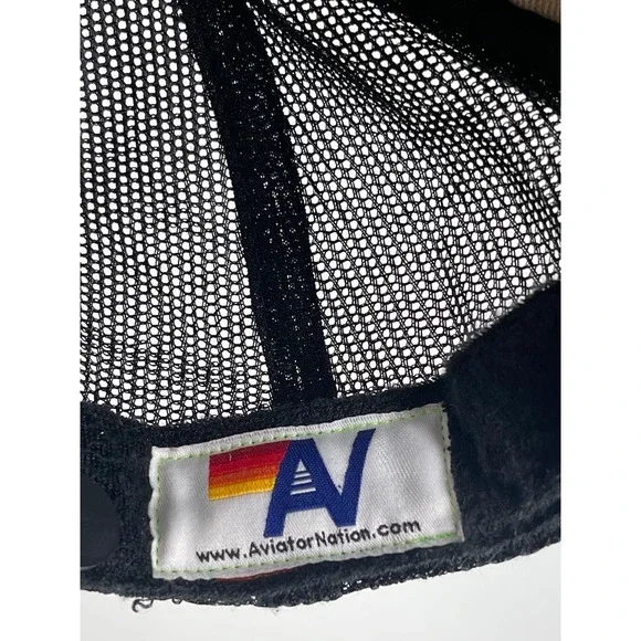 Aviator Nation Trucker Hat Vintage Style Rainbow Logo Mesh Snapback Adjustable - Picture 7 of 9